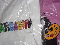 2x barbapapa t-shirt maat 140 / 146