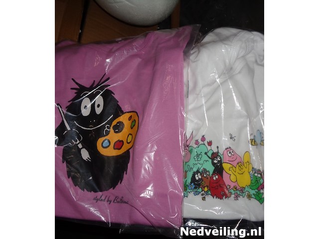 2x barbapapa t-shirt maat 140 / 146 - afbeelding 1 van  3