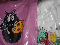 2x barbapapa t-shirt maat 140 / 146