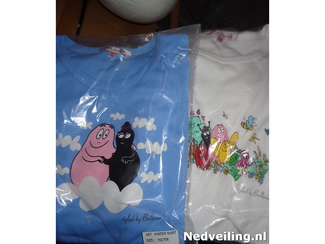 2x barbapapa t-shirt maat 152 / 158 - afbeelding 3 van  3