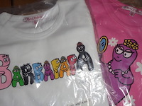 2x barbapapa t-shirt maat 92 / 98