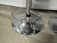 2x barkruk, grijs, in hoogte verstelbaar - afbeelding 2 van  3