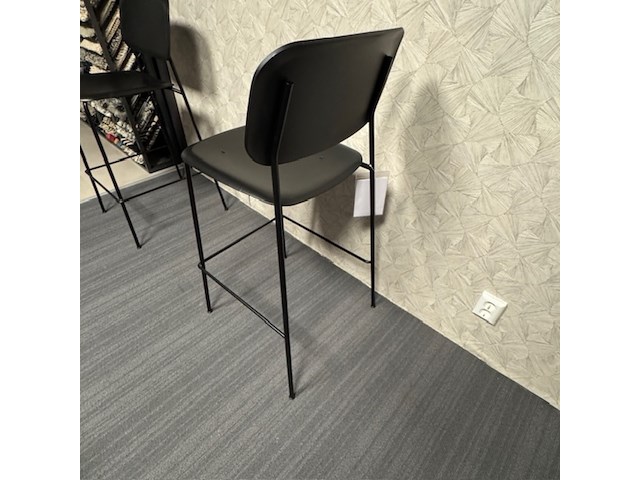 2x barkruk hay, soft edge 95, zwart - afbeelding 4 van  5