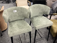 2x barkruk indigo richmond, geweven, fusion groen - afbeelding 1 van  6