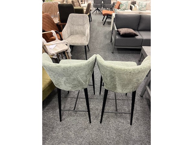 2x barkruk indigo richmond, geweven, fusion groen - afbeelding 3 van  6