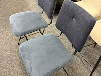 2x barstoel draaibaar kim, geweven, dark blue - afbeelding 4 van  5