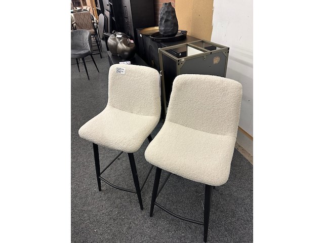 2x barstoelen label 51 bergen, label 51, geweven, beige - afbeelding 1 van  4