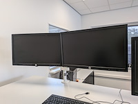 2x beeldscherm op arm met 1x beeldscherm hp - afbeelding 3 van  10
