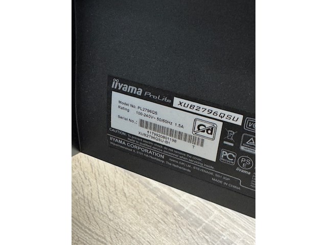 2x beeldscherm quad hd op arm, xub2796qsu - afbeelding 3 van  4