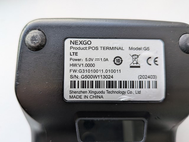 2x betaalterminal nexgo, g5 - afbeelding 7 van  11