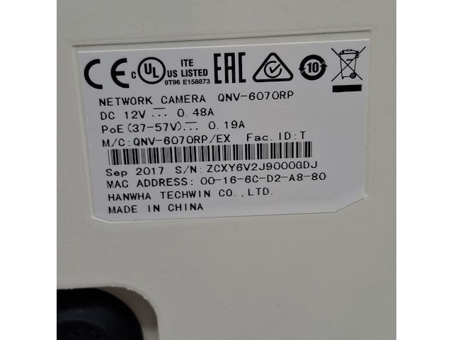 2x beveiligingscamera, samsung, wisenet dome securitycamera - afbeelding 3 van  7