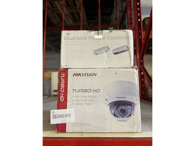 2x beveiligingscamers, hikvision - afbeelding 1 van  4