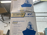 2x beveiligingshelm, scorpion, shot blasting helmet - afbeelding 1 van  2