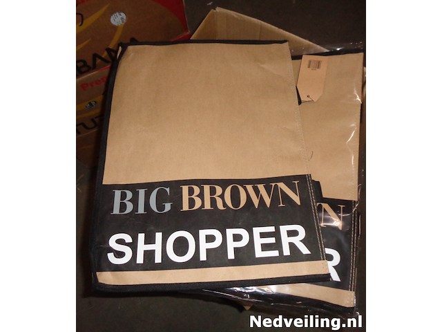 2x big brown shopper - afbeelding 1 van  3