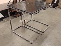 2x bijzettafel met stenenblad - afbeelding 1 van  7