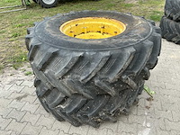 2x bkt 480/85 r26 tractorwielen met 26" stalen 10-gats velgen - afbeelding 3 van  3