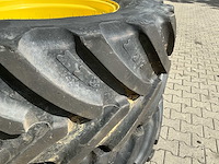 2x bkt agrimax rt 657 480/65r28 tractorwielen – john deere 6130r - afbeelding 6 van  11