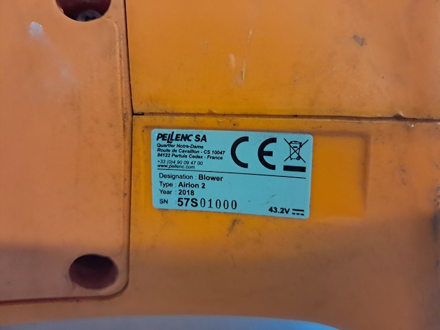 2x bladblazer (accu), pellenc, airion/airion 2 - afbeelding 10 van  19