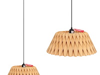 2x blank houten hanglamp 46cm, anne light, maze 3490e, beuken, 2026 - afbeelding 1 van  5