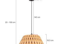 2x blank houten hanglamp 46cm, anne light, maze 3490e, beuken, 2026 - afbeelding 2 van  5
