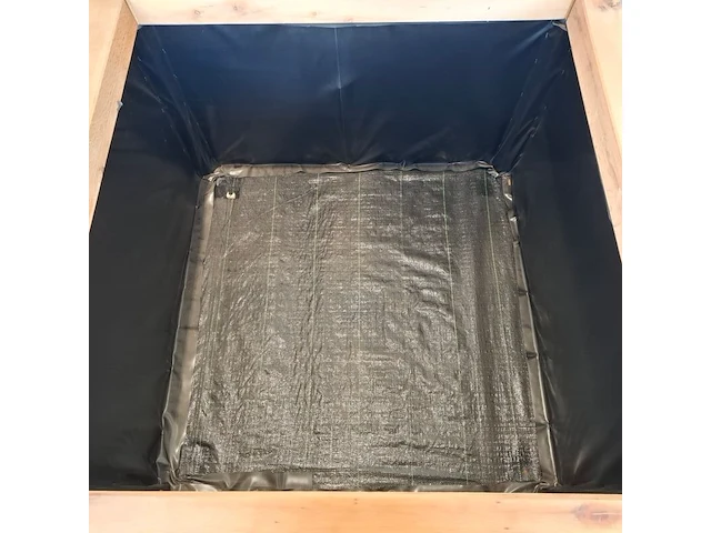 2x bloembak, massief eiken | 120x120x95 cm - afbeelding 3 van  3