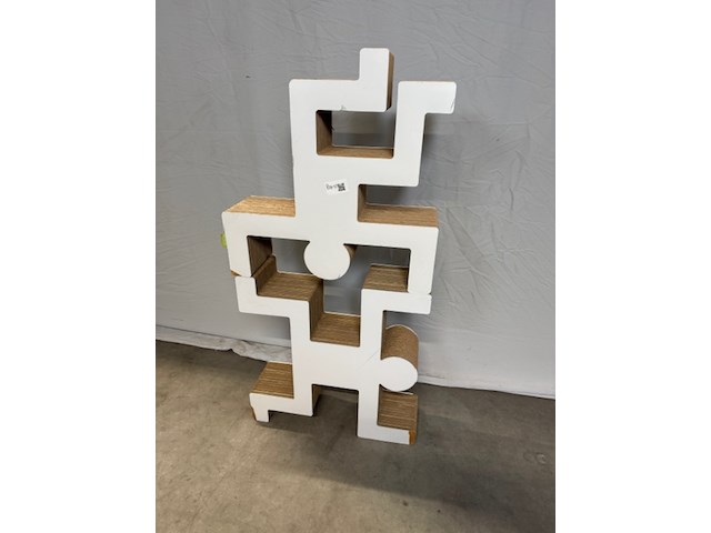 2x boekenkast kubedesign, zwart en wit - afbeelding 1 van  6