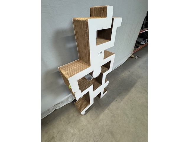 2x boekenkast kubedesign, zwart en wit - afbeelding 3 van  6