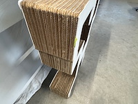 2x boekenkast kubedesign, zwart en wit - afbeelding 4 van  6