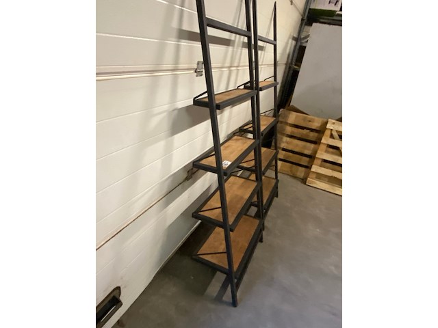 2x boekenrek oud teak sanders meubelland - afbeelding 5 van  9