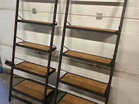 2x boekenrek oud teak sanders meubelland - afbeelding 6 van  9