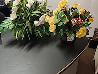 2x boeket kunstbloemen - afbeelding 1 van  3