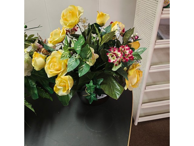 2x boeket kunstbloemen - afbeelding 2 van  3