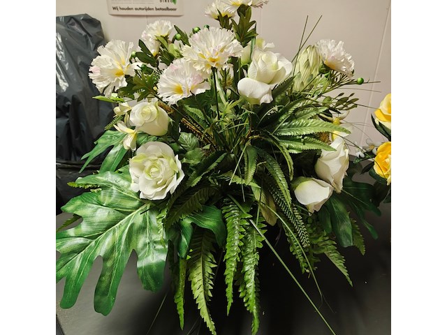 2x boeket kunstbloemen - afbeelding 3 van  3