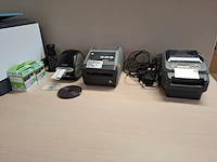 2x bonnenprinter en 1x labelwriter o.a. zebra en dymo, zd621 en 450