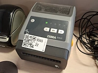2x bonnenprinter en 1x labelwriter o.a. zebra en dymo, zd621 en 450 - afbeelding 3 van  5