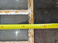 2x boogvormige stalraamframes, historisch, wit/roest, 48 cm breed; 30-34 cm hoog - afbeelding 4 van  4