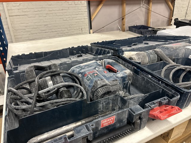 2x boorhamer in koffer bosch, professional gbh 8-45 dv - afbeelding 2 van  11