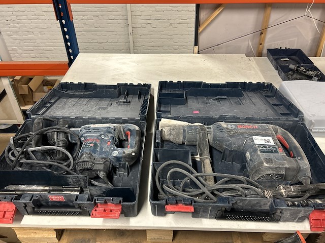 2x boorhamer in koffer bosch, professional gbh 8-45 dv - afbeelding 1 van  11