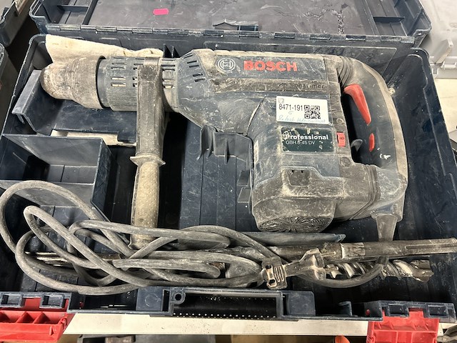 2x boorhamer in koffer bosch, professional gbh 8-45 dv - afbeelding 6 van  11