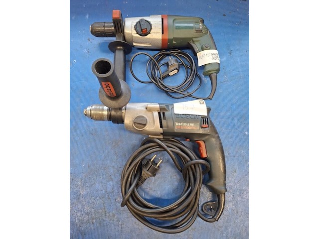 2x boorhamer, metabo en bosch, gsb 20-2re - afbeelding 1 van  6