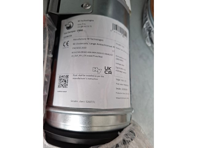 2x brandregelklep rf-t, cr60 - afbeelding 5 van  6