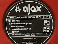 2x brandslanghaspel in kast, ajax, en 671-1, rood/wit - afbeelding 3 van  4