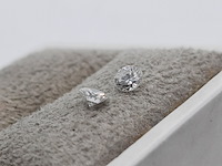 2x briljant geslepen diamanten, totaal 0,29 karaats (vs2) - afbeelding 4 van  6