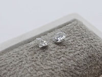 2x briljant geslepen diamanten, totaal 0,29 karaats (vs2) - afbeelding 6 van  6