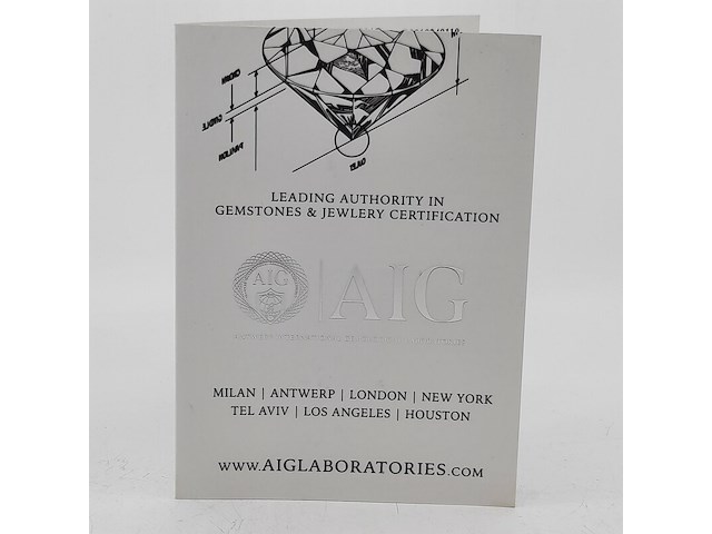 2x briljant geslepen diamanten, totaal 0,42 karaats ( si1) - afbeelding 4 van  8