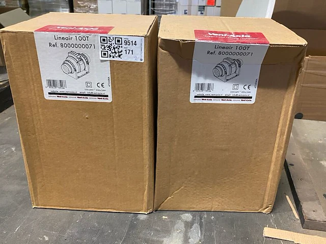 2x buisventilator 100mm mixed flow met timer, vent-axia - afbeelding 1 van  4