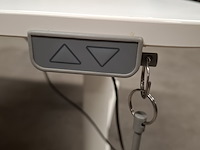 2x bureau elektrisch verstelbaar, ikea, wit - afbeelding 4 van  5