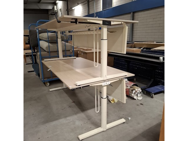 2x bureau tafel, gispen - afbeelding 3 van  7