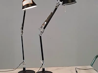 2x bureaulamp, artemide, tolomeo mini