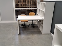 2x bureauset ikea, wit - afbeelding 1 van  11